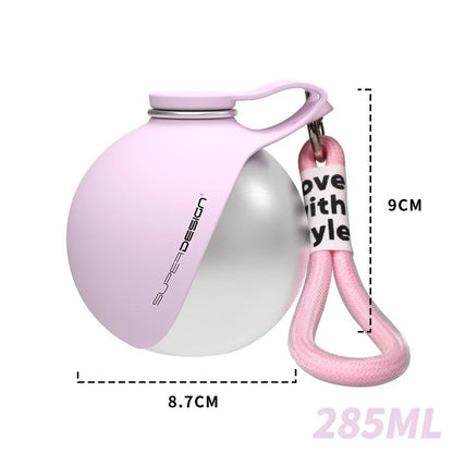 No-spill travel bottle for dogs and cats