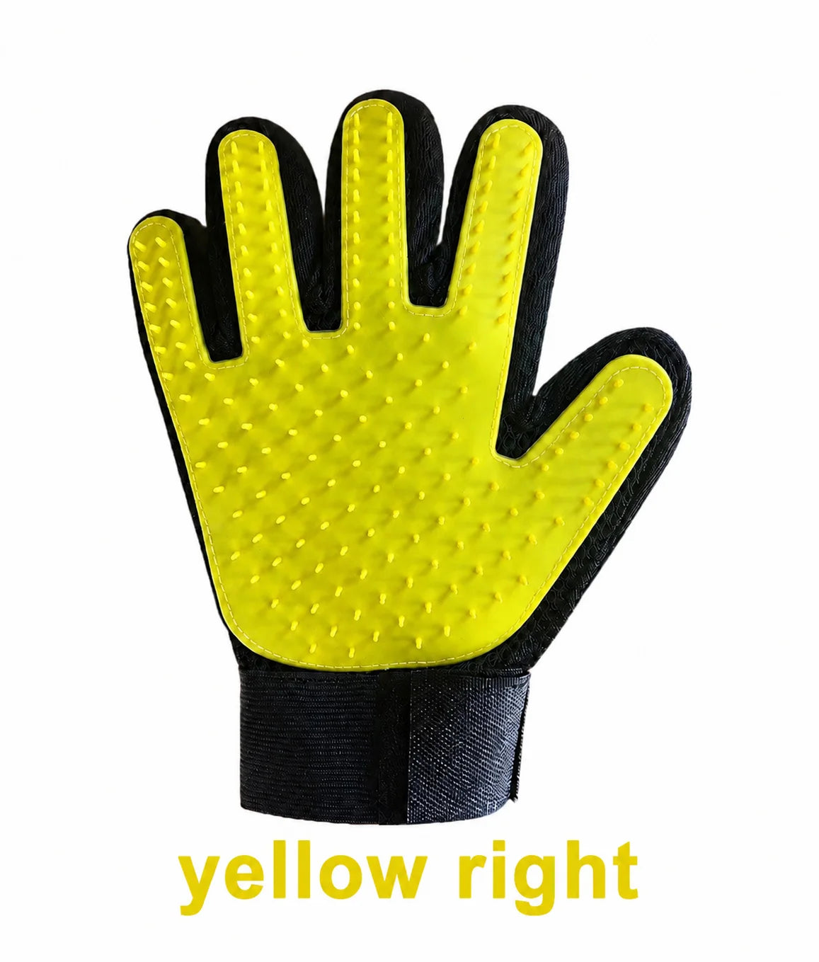Deshedding grooming glove for dogs and cats