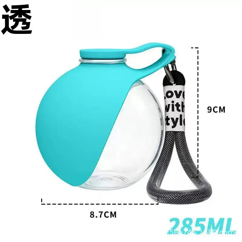 No-spill travel bottle for dogs and cats