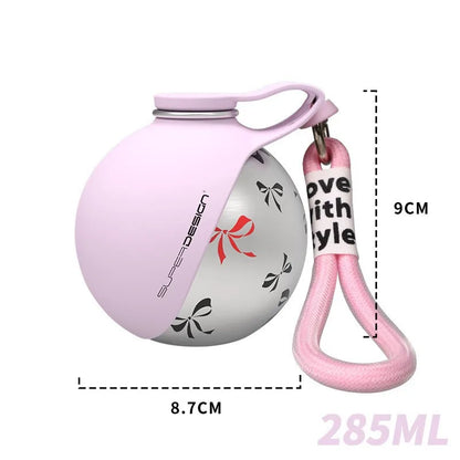 No-spill travel bottle for dogs and cats