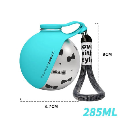 No-spill travel bottle for dogs and cats