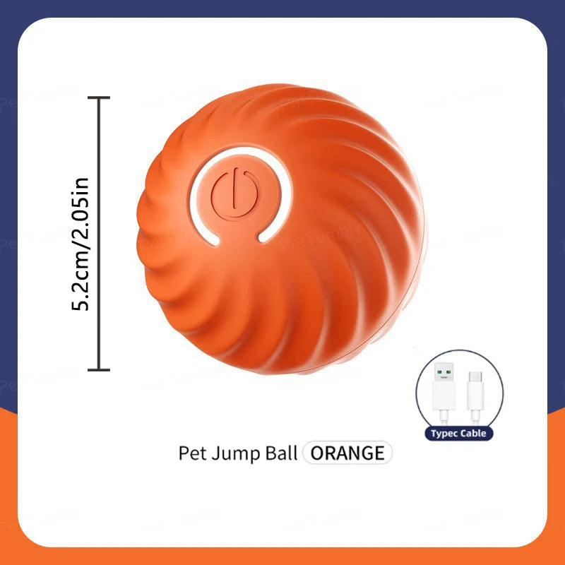 Rechargeable bouncing ball for dogs and cats