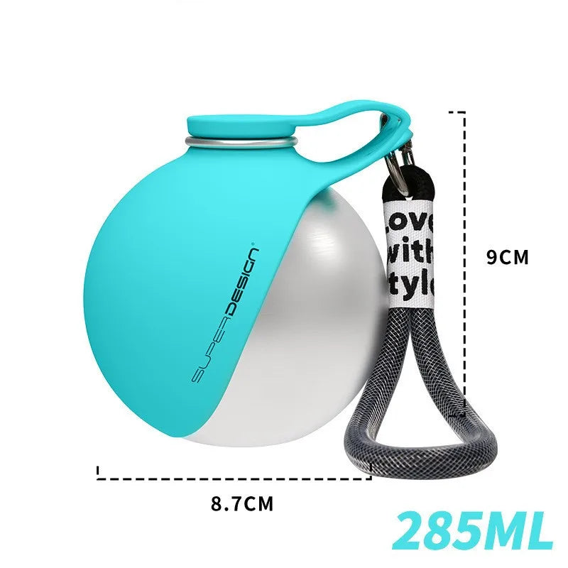 No-spill travel bottle for dogs and cats