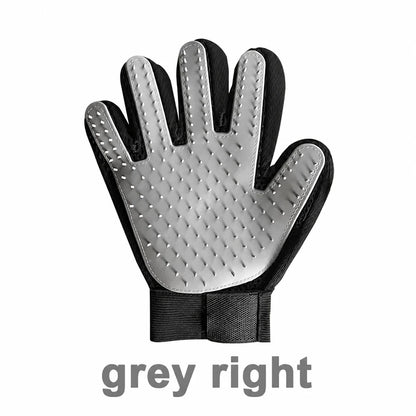 Deshedding grooming glove for dogs and cats
